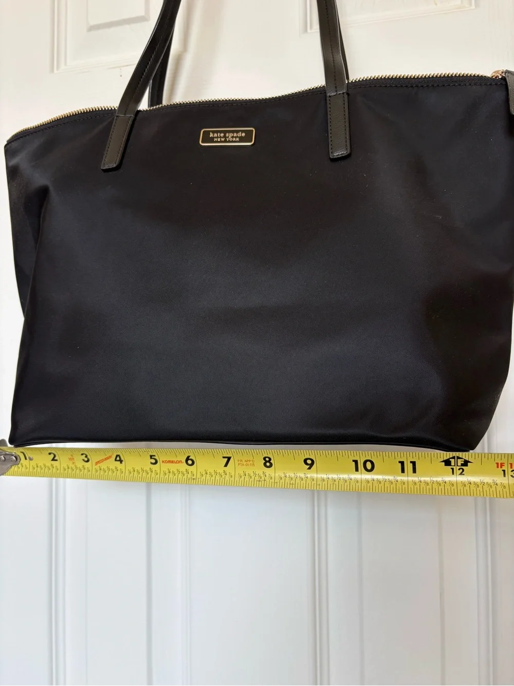 kate spade Black Nylon Tote with Leather Handles